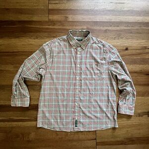 Orvis Plaid Active Fit Non Stop‎ Twill Men’s XL Button DownLong Sleeve Shirt